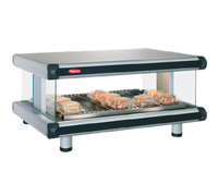 Hatco Glo-Ray Designer Horizontal Countertop Hot Food Display Warmer with Shelf and Display Rods
