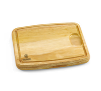 Mundial Solid Wood Rectangular Cutting Board, 12 x 10 x 1 Inch