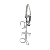 EverSteel Single-Hole Deck-Mount Stainless Steel Pre-Rinse Unit with 6-Inch Swing Nozzle and 1.15 GPM Spray Valve