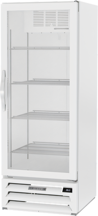 Beverage-Air MarketMax 1-Section White Glass Door Merchandiser Refrigerator, 12.06 Cu. Ft., Bottom-Mount