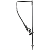 T&S Brass Deck-Mount Pre-Rinse Unit with Remote Control Valve, Swivel Gooseneck, and B-0107 Spray Valve