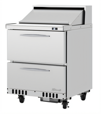 Turbo Air PRO Series One-Section Front Breathing Sandwich/Salad Prep Table with 2 Drawers, 8 Pans, 27 1/2-Inch Wide, 6.5 Cu. Ft.