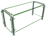 Hatco Flav-R-Shield ED20 Full-Service Single-Sided Food Shield, 36W x 15D x 18H