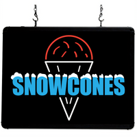 Benchmark Ultra-Bright Snow Cones LED Merchandising Sign
