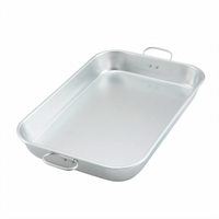 Winco Rectangular Aluminum Baking/Roasting Pan with Dual Drop Handles, 17-3/4 x 11-1/2 x 2-1/4 Inches