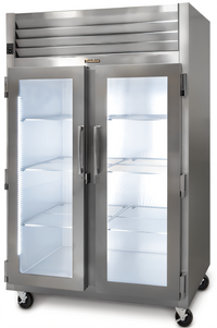 Dealer's Choice G23010M Two-Section Glass Door Merchandiser Freezer