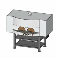 Marra Forni MS83-31G Square Gas-Fired Brick Pizza Oven with Stand, 83 x 31 Inch Deck