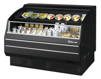 Turbo Air Low-Profile Horizontal Open Display Merchandiser, 9.8 Cu. Ft., Black, 50-7/8 Inch W