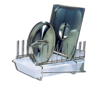 Stainless Steel Lid Rack for 10 Lids