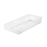 Metro Clear Nesting Shelf Bin, 23-5/8 x 10-5/8 x 4 Inches, 6 Per Case
