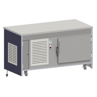 Atlas Metal INFTR-5 Mobile Solid Top Unit with Refrigerated Base