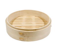 Town Equipment 10-Inch Bamboo Dim Sum Steamer, Steamer Only, Case of 24