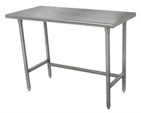 Advance Tabco 30 Inch x 30 Inch Stainless Steel Flat Top Open Base Work Table