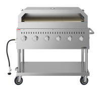 KoolMore 48-Inch Commercial Outdoor Propane Gas Grill With Pizza Oven