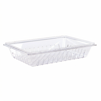 StorPlus™ Clear Polycarbonate Full-Sheet Rectangular Colander, 26 x 18 x 5 Inches