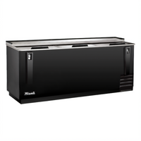 95-Inch Wide Bottle Cooler with 3 Sliding Locking Lids, 28 Cu. Ft., Side-Mount Self-Contained Refrigeration