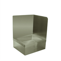 Advance Tabco 16-Inch High Right Side and Back Wall Stainless Steel Splash Guard for 9-OP-34 Mop Sink