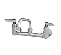 T&S Brass B-0232-M 8-Inch Wall-Mounted Sink Mixing Faucet with 6-Inch Swing Nozzle