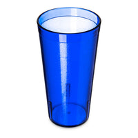 Carlisle Stackable 20 oz SAN Plastic Tapered Tumbler, Royal Blue