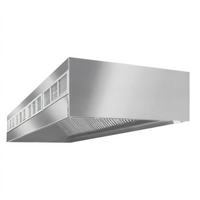 Eagle Group SpecAir HEF96-126 Wall Type Front Discharge Make-Up Air Exhaust Hood, 126