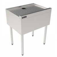 Perlick TSS Series 12-Inch Stainless Steel Freestanding Underbar Drainboard