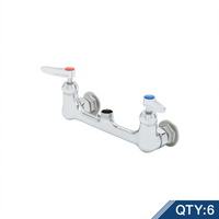T&S Brass Wall-Mount Pre-Rinse Faucet Without Spout, Master Pack