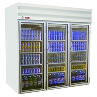 Howard-McCray 75 Cu. Ft. 3-Section Glass Door Frozen Foods Merchandiser Freezer