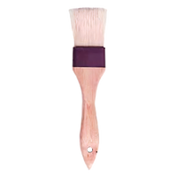 Vollrath Professional Series 1-1/2 Inch Flat Boar Bristle Pastry Brush with Wood Handle