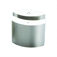 Oval Stainless Steel Salt & Pepper Shaker Set, 4 oz.