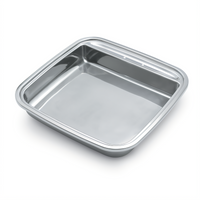 Intrigue® Square Stainless Steel Replacement Food Pan for Induction Chafers