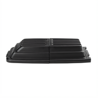 Rubbermaid Commercial Domed Hinged Tilt Truck Lid for 1/2 Cubic Yard Tilt Trucks, Black