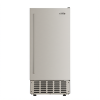KoolMore Built-In Residential Pearl Nugget Ice Machine with Bin, 66 lb. Daily Production, Stainless Steel