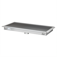 KoolMore Commercial Stainless Steel Floor Trough Drain with Subway-Style Grating