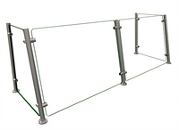Hatco Flav-R-Shield EP15-60 Full-Service Pass-Over Sneeze Guard, 2-Bay, 60 x 18 x 22 Inches