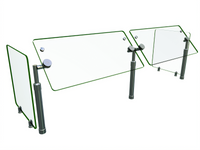 Hatco Flav-R-Shield Adjustable Single-Sided Self-Service Food Shield, 60 Inch Wide, 2-Bay