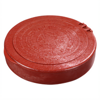 Carlisle 7-Inch Hinged Lid Polypropylene Tortilla Server, Terra Cotta