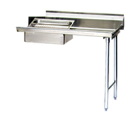 Eagle Group 48 Inch x 30 Inch Straight Right-To-Left Soiled Dishtable with 20 x 20 x 5 Inch Pre-Rinse Sink and 8 Inch Backsplash