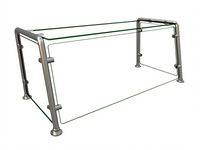 Hatco Flav-R-Shield Full-Service Pass-Over Sneeze Guard, 36 x 15 x 18 in, 1-Bay