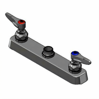 T&S Brass B-5120-LN 8-Inch Centers Deck Mount Workboard Mixing Faucet, Less Nozzle