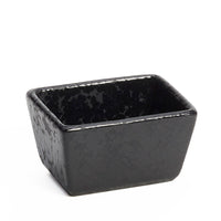 American Metalcraft Black Artisanal Porcelain Rectangular Sugar Packet Holder, 5 oz.