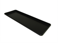 Channel Manufacturing ABS Cryolac Black Rectangular Bakery Display Platter, 9 x 26 x 1 Inches