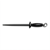 Dexter Russell Traditional 10-Inch Magnetized High-Carbon File Steel Butcher Steel with Polypropylene Handle