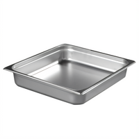 DuraPan 2/3 Size Solid Steam Table Pan, 2-1/2 Inch Deep, 6.5 Qt