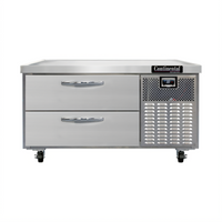 Continental Refrigerator D48GN One-Section Refrigerated Griddle Stand with 2 Drawers