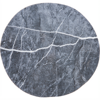 Ridge 11-Inch Freeform Rimless Melamine Plate, Soapstone