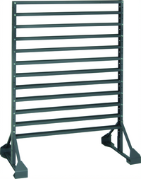 Quantum Double-Sided Back Bar Cooler Rail Rack, 36 x 20 x 53 Inches, 12 Rails