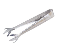 Admiral Craft 8 Inch Stainless Steel Embossed Claw-Style Ice Tongs