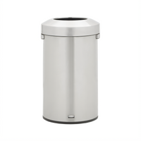Rubbermaid Refine 23-Gallon Round Stainless Steel Waste Container