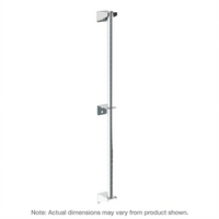 Metro Super Erecta 54-Inch 304 Stainless Steel Wall-Mount Post and Brackets Kit