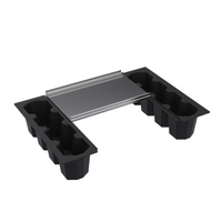 Krowne Underbar Ice Bin Partial Cover with 2 Plastic Bottle Wells for 30